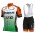 2019 Bardiani CSF Team Fietskleding Set Fietsshirt Met Korte Mouwen+Korte Koersbroek Bib 805HDFL