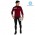 2019 Casteli Raddoppia 2 Zwart-Rood Thermal Fietskleding Set Wielershirts Lange Mouw+Lange Wielrenbroek Bib 638YIUV