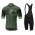 2019 Casteli Ruota Groen Fietskleding Set Fietsshirt Met Korte Mouwen+Korte Koersbroek Bib 956UCID