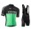 2019 Orbea Factory Racing Groen Fietskleding Set Fietsshirt Met Korte Mouwen+Korte Koersbroek Bib 927ZXDX