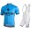 BIANCHI MILANO New Pride Blue Fietskleding Set Wielershirt Korte Mouw+Korte Fietsbroeken Bib