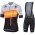 Team Sagan Stars 2019 Gray Fietskleding Set Wielershirt Korte Mouw+Korte Fietsbroeken Bib