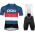 POC Essential Road Logo Red Fietskleding Set Wielershirt Korte Mouw+Korte Fietsbroeken Bib