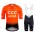 2020 CCC Pro Team Orange Fietskleding Set Fietsshirt Met Korte Mouwen+Korte Koersbroek Bib 495ERIC