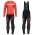 2020 Scott RC Pro Rood Wielerkleding Set Wielershirt Lange Mouw+Lange Fietsbroeken Bib 784XTXO