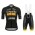 2020 TREK Pirelli Zwart Fietskleding Set Fietsshirt Met Korte Mouwen+Korte Koersbroek Bib 834FAAT