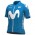 2020 Team Movistar Kids Wielershirt Korte Mouw 647CHVV