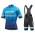 2019 Giant Race Day Blue Fietskleding Set Wielershirt Korte Mouw+Korte Fietsbroeken Bib