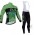 2015 ALE Fietskleding Wielershirt Lange Mouw+Lange Wielrenbroek Bib Groen