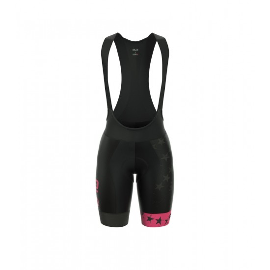 ALE PRR STARS Dames Korte Fietsbroeken Bib PINK