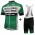 2016 Caja Rural Fietskleding Set Fietsshirt Met Korte Mouwen+Korte Koersbroek