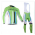 2014 Cannondale Wielerkleding Set Wielershirt Lange Mouwen+Lange Fietsbroeken Bib Blauw Zwart Wit