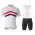 2017 De Marchi Team Fietskleding Set Fietsshirt Met Korte Mouwen+Korte Koersbroek Wit