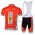 Ferrari Teams Castelli Cipollini Fietskleding Set Fietsshirt Met Korte Mouwen+Korte Koersbroek