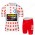 Polka Dot Jumbo Visma Tour De France 2021 Team Fietskleding Set Wielershirts Korte Mouw+Korte Fietsbroeken Bib BBE8mE