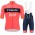 Fietskleding Profteams 2022 TREK SEGAFREDO Fietsshirt Korte Mouw+Korte Fietsbroeken Bib RED HC6nO
