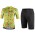 Wielerkleding Profteams 2020 Dames BIANCHI MILANO Silis Fietskleding Set Wielershirt Korte Mouwen+Fietsbroek Korte Geel Giallo
