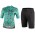 Wielerkleding Profteams 2020 Dames BIANCHI MILANO Silis Fietskleding Set Wielershirt Korte Mouwen+Fietsbroek Korte Geel Groen