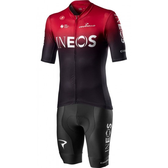 Wielerkleding Profteams 2020 TEAM INEOS Set  Competizione Wielershirt Met Korte Mouwen+Competizione Fietsbroek Korte