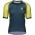Wielerkleding Profteams 2020 SCOTT RC Premium Climber Wielershirt Met Korte Mouwen Giallo/Blauw