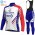 GROUPAMA FDJ Winter Thermal Fleece 2020 Fietskleding Set Wielershirts Lange Mouw+Lange Wielrenbroek Bib BUVXI