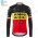 Winter Thermal Fleece Jumbo Visma 2020 Belgium Wielershirts Lange Mouw YQLMI