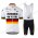 Jumbo Visma 2020 Germany Fietskleding Set Fietsshirt Met Korte Mouwen+Korte Koersbroek Bib MJBME