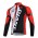 Giant Sram Pro Team Wielershirts Lange Mouwen Rood Wit Zwart