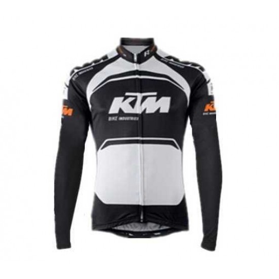 2015 KTM Pro Team Zwart Wit Lange Mouw