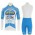 2016 Delko Marseille Provence KTM Blauw Wielerkleding Set Wielershirt Korte Mouwen Blauw+Fietsbroek Korte
