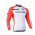 2014 Katusha Wielershirt Lange Mouw Rood Wit