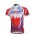 Katusha Russia Wielershirt Met Korte Mouwen Wit Rood