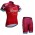 2017 Katusha Fietskleding Wielershirt Korte Mouw+Korte Fietsbroeken