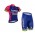 2016 Lampre Merida Fietskleding Wielershirt Korte Mouwen+Fietsbroek Korte