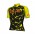 ALE SOLID Cracle Fluo Yellow Wielershirt Korte Mouw