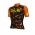 ALE SOLID Cracle Orange Wielershirt Korte Mouw