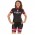 Bianchi Milano Nevola Black Pink Dames Fietskleding Set Wielershirt Korte Mouwen+Korte Fietsbroeken