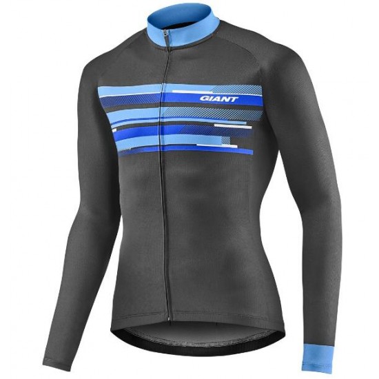 Giant Rival Wielershirt Lange Mouw Black/Blue