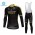 Mitchelton Scott 2018 Winter Fietskleding Wielershirt Lange Mouw+Lange Fietsbroeken Bib