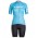 BONTRAGER Anara Blauw Dames Fietskleding Set Wielershirt Korte Mouw+Korte Fietsbroeken