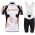 2018 Vaude Team Wit Fietskleding Set Wielershirt Korte Mouw+Korte Fietsbroeken Bib