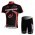 Merida Multivan Flex Stay Fietskleding Wielershirts Korte+Korte Fietsbroeken Zwart Rood