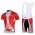 Nalini Pro Team Fietskleding Set Fietsshirt Met Korte Mouwen+Korte Koersbroekrood
