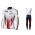 2016 SKY British Winter Wielerkleding Set Wielershirt Lange Mouwen+Lange Fietsbroeken Bib Vliezen Rood Wit