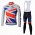 Teams Sky Great Britain Regno Unito Fietskleding Set Wielershirts Lange Mouw+Lange Wielrenbroek Bib