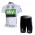 SKY Pro Team Wielerkleding Set Wielershirts Korte+Korte Fietsbroeken Wit Groen