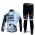 Saxo Bank Sungard Pro Team Fietskleding Set Wielershirts Lange Mouw+Lange Fietsbroeken Wit Zwart
