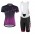 2016-2017 Scott Fietskleding Set Fietsshirt Met Korte Mouwen+Korte Koersbroek Purper Dames