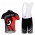 Scott Racing Teams Fietskleding Set Fietsshirt Met Korte Mouwen+Korte Koersbroek Zwart Rood