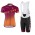 2016-2017 Scott Fietskleding Set Fietsshirt Met Korte Mouwen+Korte Koersbroek Oranje Dames